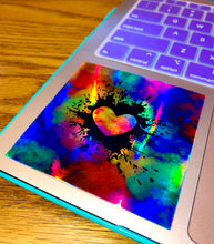 Load image into Gallery viewer, Love Supernova Holographic Sticker *Almost Gone!*
