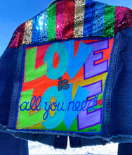Load image into Gallery viewer, Love is Love Custom Sequin Jacket