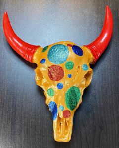 Circus Circus - Painted Resin Skull