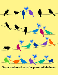 Birds of Kindness - Laminated Poster