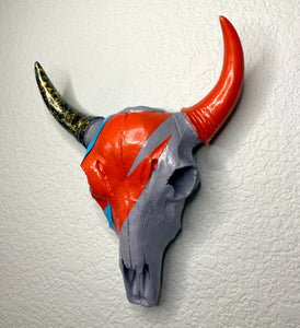 Ziggy Stardust - Painted Resin Skull