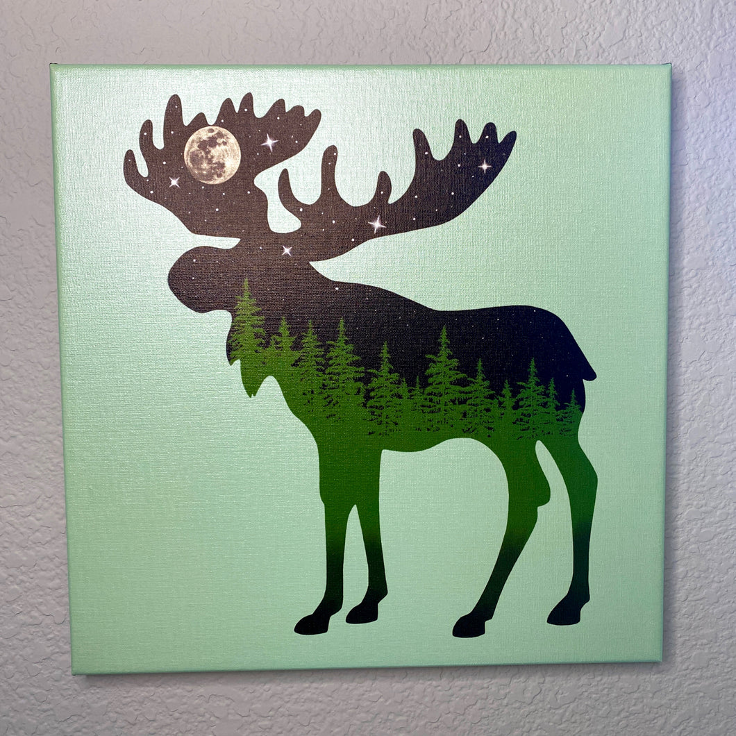 Mystic Moose - Canvas Print