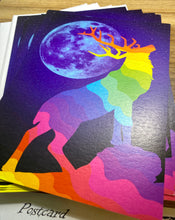 Load image into Gallery viewer, Prismatic Elk Moon Postcards - Set