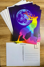 Load image into Gallery viewer, Prismatic Elk Moon Postcards - Set