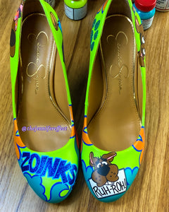 Custom Women's Handpainted Shoes - $175 and Up