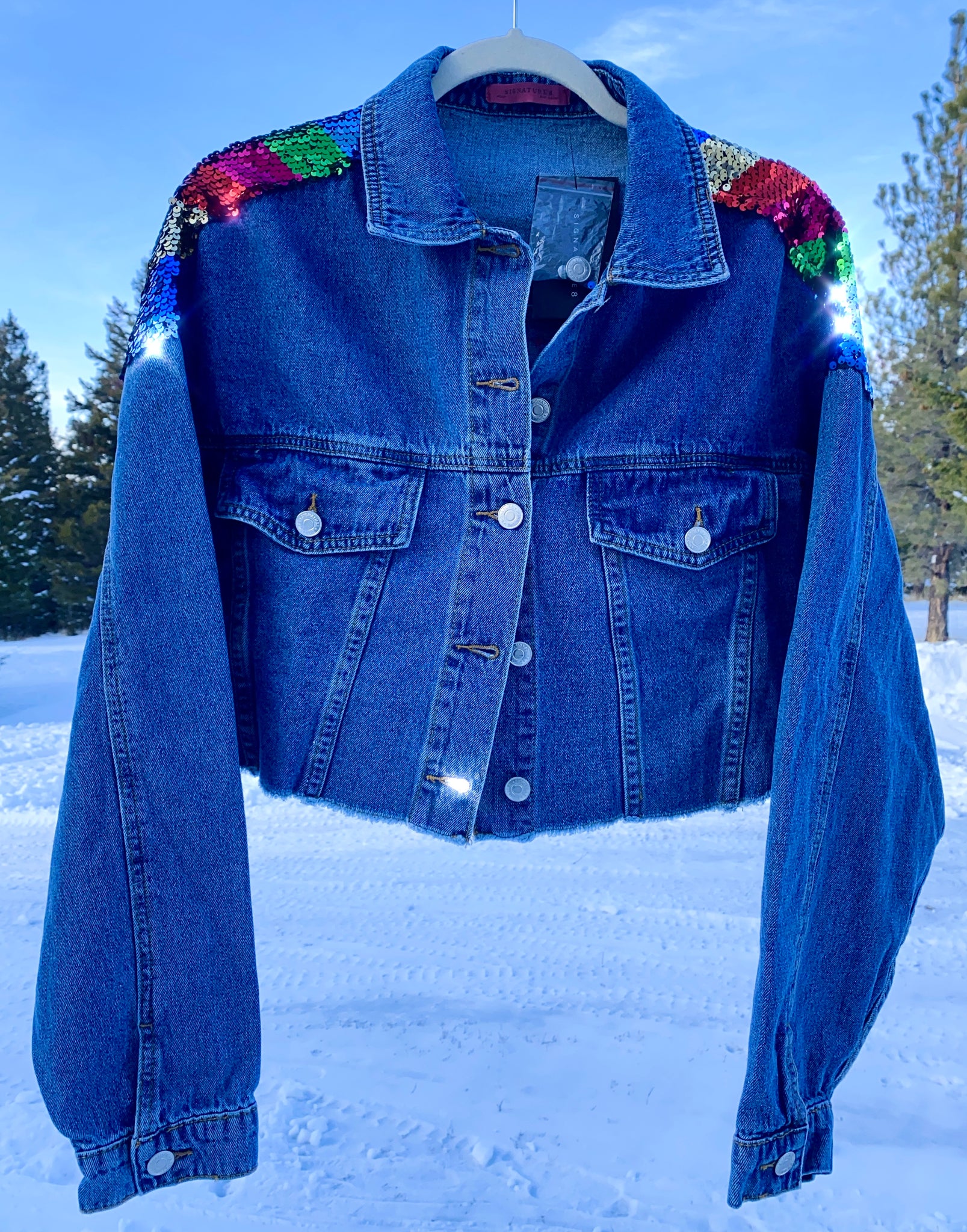 Custom discount sequin jacket