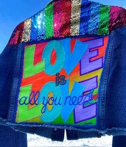 Love is Love Custom Sequin Jacket