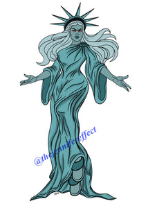 Lady Liberty Stickers