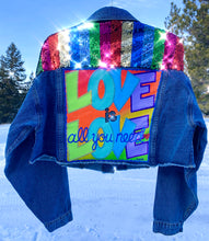 Load image into Gallery viewer, Love is Love Custom Sequin Jacket